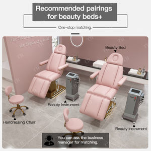 Camilla estética Turri, mesa de masaje eléctrica, Control de pies, cama cosmética, muebles de salón de belleza de cuero blanco, cama de masaje - Product Image 3