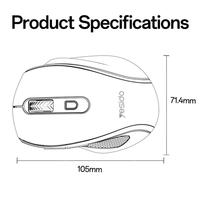 Harga Pabrik Mouse Nirkabel Bisnis Yesido KB45 2.4G Rendah Kebisingan Mendukung Penyesuaian DPI Empat Tingkat