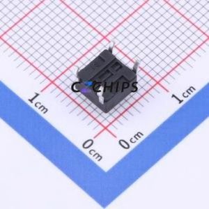 TSD001A05026A30 Tactile Switch Through hole Component (THT)-4P,6x6mm Switch Round Button 2.6N Through Hole 6mm - Product Image 2