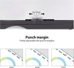 Zequa 21-lỗ lược máy tính ràng buộc Hướng dẫn sử dụng 450 Sheets công suất cho Lược bindings gai chất kết dính cho thư Kích thước A4-A5 giấy - Product Image 4