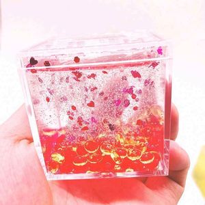 Jouets DIY Cloud Cube populaires 2019 : Pâte à modeler en cristal carré, slime coloré, plastique pour laboratoire galactique - Product Image 6