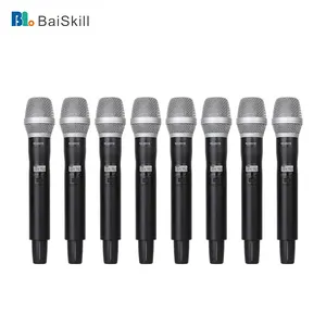 BK-UM6080 8 Channels Handheld Microphones UHF Wireless Microphone For Singing