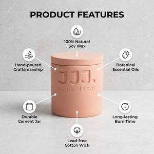 Bougie parfumée <span class=keywords><strong>de</strong></span> luxe en pot en céramique avec logo personnalisé, mèche en bois crépitante, cire <span class=keywords><strong>de</strong></span> soja pour une décoration intérieure <span class=keywords><strong>de</strong></span> luxe discrète, coffret cadeau, ensemble artistique - Product Image 4