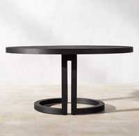 Ensemble de salle à manger extérieur élégant en aluminium, 4, 6 ou 8 places, mobilier de jardin moderne pour villa de luxe et hôtel de charme