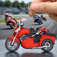 Produits tendances, nouveautés, porte-clés promotionnels pour enfants en PVC 3D découpé, porte-clés en caoutchouc plastique, porte-clés personnalisés pour moto