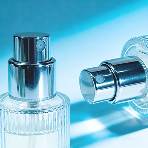 Flacon de parfum de luxe 30 ml à rayures, vaporisateur plat transparent 50 ml avec bouchons à boule colorés, accepte le logo personnalisé - Product Image 4