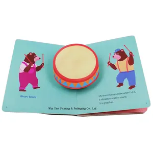 Yimi paper Wholesaler drum pop up book kids story 3d pop-up books for supplier custom printing