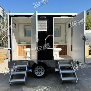 Inodoros Portátiles Prefabricados de Paneles Sándwich para Campamento, Inodoros Móviles de EPS para Exteriores - Product Image 1