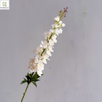 Bunga Delphinium Buatan Berkualitas Tinggi 105CM Tangkai Panjang Tunggal Sentuhan Realistis untuk Dekorasi Meja Pernikahan Rumah Hari Valentine