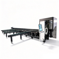 Découpeuse de tubes automatique CNC à fibre laser haute efficacité pour tubes carrés et ronds 6M