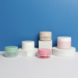 Wholesale Custom Cute Matte Purple Skin Care Beauty Packaging Pink Body Cream 10g 30g <b>Empty</b> Plastic Cosmetic Frosted 15G <b>Jars</b> - Product Image 5