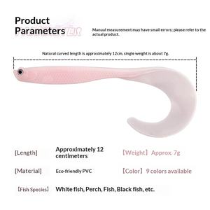 Leurre souple Jerkbait en acier inoxydable à queue longue, motif léopard vert, réaliste, pour pêche au bar, sans hameçons - Product Image 5