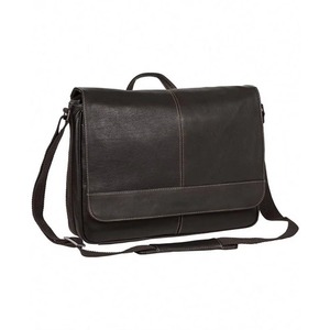 Bolso bandolera de fieltro para portátil, estilo colombiano, impermeable, delgado, con un solo compartimento y solapa, para negocios, color marrón, de fábrica BSCI. - Product Image 2