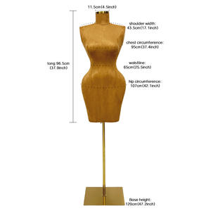 Maniquí Femenino con Pinzas, Recubierto de Tela, Busto Grande, Parte Superior del Cuerpo, <span class=keywords><strong>para</strong></span> Exhibición en <span class=keywords><strong>Escaparates</strong></span>, Maniquí de Modista, Tienda, Cadera Grande, Mujer - Product Image 4