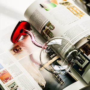 Copa de <span class=keywords><strong>Vino</strong></span> Vintage Creativa de Alta Gama, 300 ml, Hecha a Mano con Vidrio de Borosilicato, Forma de Corazón, Colorida, Romántica, para Regalo de Boda, San Valentín - Product Image 6