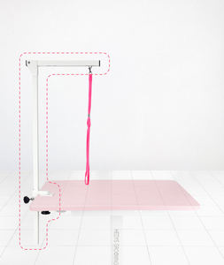 สายรัดคอเหล็กปรับระดับได้ HEDYS GROOMING สำหรับโต๊ะกรูมมิ่ง (สีดำ-ขาว) - อุปกรณ์ยึดสัตว์เลี้ยงที่มั่นคงและปลอดภัยสำหรับสุนัข น้ำหนัก 1.65 กก. - Product Image 2