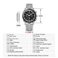 PAGANI DESIGN Moon Herrenuhren Top Luxus Mechanische Uhr für Männer Chronograph Wasserdicht Sport Edelstahl Uhr