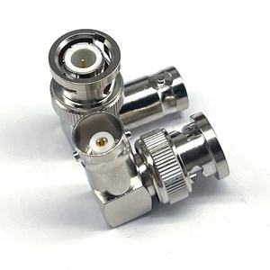 اتصال <span class=keywords><strong>BNC</strong></span> ذكر إلى أنثى 90 درجة زاوية الحق موصل محوري النحاس لتطبيقات الترددات اللاسلكية - Product Image 2