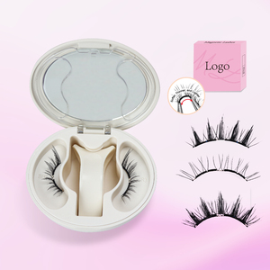 Kit de cils magnétiques 10 paires de cils magnétiques Maquillage Cils magnétiques en soie 3D Magnétiques - Product Image 4