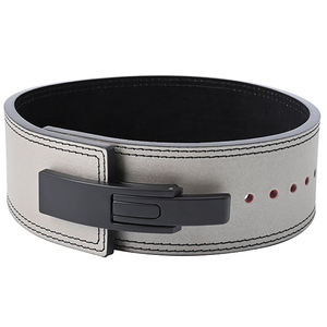 2025 도매 사용자 정의 로고 휘트니스 다시 지원 스쿼트 레버 역도 역도 남성용 가죽 리프팅 체육관 벨트 - Product Image 2