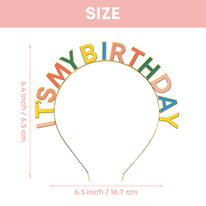 क्रिसमस के रंगीन रंगीन बाल बैंड बच्चों के जन्मदिन की पार्टी की सजावट प्लास्टिक हेडबैंड - Product Image 3