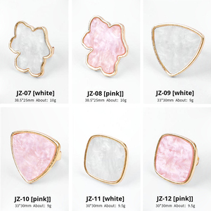 New resin Đá Nail Art Palette ngón tay Nhẫn móng tay giả Lời khuyên vẽ màu sắc pha trộn hiển thị DIY làm móng tay đánh bóng gel công cụ - Product Image 2