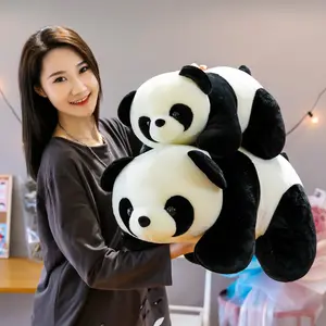 High Quality Super Soft Factory Cartoon Animal Doll Animal Panda Stuffed Doll 25cm/30cm/40cm Plush Panda Toy Stuffed for Child