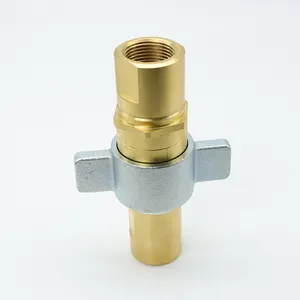 HB Thread Type Hydraulic Quick Coupling Brass With Heavy Dust Wing Nut