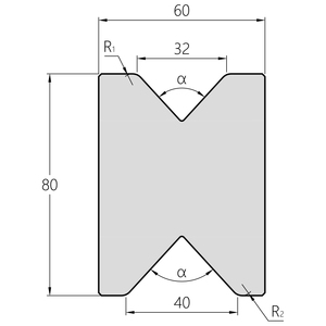 OIVACO Industrial Press Brake Tooling, Durable <strong>Bending</strong> Dies Compatible with Amada/<strong>Trumpf</strong> - Product Image 5
