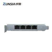 Tarjeta Zunsia PCIE SFP PCI-E Express SFP + 2 puertos para PC de Firewall de red con tarjeta de red Pcie de 10 Gigabit con bisel de altura media/completa