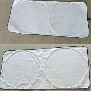 Xiangta Universal Tyvek parasole <span class=keywords><strong>parabrezza</strong></span> per finestrino anteriore panno pieghevole argento nero vari modelli di auto tra cui - Product Image 2