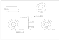 Bague en plastique personnalisée OEM ODM en POM, palier à manchon autolubrifiant sans huile pour arbre de moteur, boîte de vitesses, réducteur