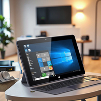 Laptop y Tablet PC 2 en 1 de 10.1 Pulgadas con Procesador Intel Cherry Trail Z8350, Windows 10, Nueva Pantalla IPS y Teclado