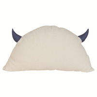 Coussin en peluche en forme de corne avec rembourrage en coton PP, coussin de dossier de lit, coussin de canapé