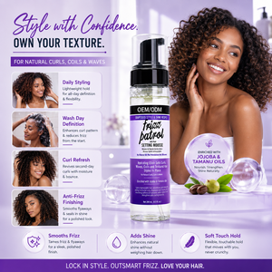 Mousse Definidora de Rizos Orgánica OEM ODM, Fijación Fuerte, Control del Frizz para Rizos Naturales, Ondas, Espirales y Cabello Texturizado, Marca Privada - Product Image 6
