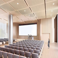 Panneau acoustique rainuré en MDF ignifuge de qualité acoustique, panneau mural absorbant le son pour les projets de salles de classe et d'auditoriums