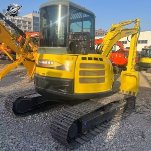 Excavadora de cadenas mini Yanmar55 usada, 5.3 toneladas, cucharón de 0.2m³, marca original japonesa, excavadora de construcción de tamaño pequeño, pocas horas de uso. - Product Image 2