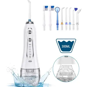 Biumart Portable Oral Teeth Cleaner 300ml Water Tank Waterproof Cordless Dental Water Flosser Water Jet Oral Care Irrigator