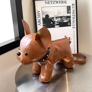 Sac à main mignon style bouledogue français rouge pour femme, nouveau modèle 2026, original et unique, sac bandoulière en forme d'animal jouet - Product Image 6