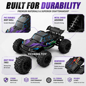 Camioneta Todoterreno RC <span class=keywords><strong>de</strong></span> Alta Velocidad 1:16, Control Remoto 2.4G, Buggy RC Todoterreno con Faros LED, Barra Antivuelco, Auto RC <span class=keywords><strong>de</strong></span> Juguete, Regalo para Niños - Product Image 5