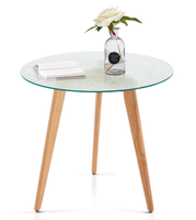 Table basse moderne en bois, table d'appoint de canapé, meuble de rangement mobile pour salon, table de chevet, mobilier de maison Green Forest WCT-11781