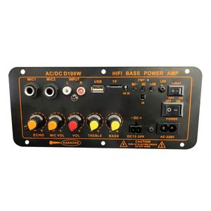 Đa Chức Năng 100W D100 Bt Khuếch Đại Âm Thanh Hội Đồng Quản Trị Với Kép Microphone Loa Siêu Trầm Amp <span class=keywords><strong>Module</strong></span>, <span class=keywords><strong>12V</strong></span> 24V - Product Image 1