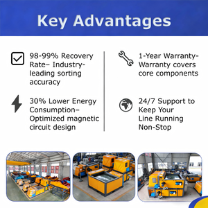 מכונת מיחזור נחושת ואלומיניום ניידת עם הפרדת זרם-ענף, כולל שירות התקנה באתר - Product Image 6