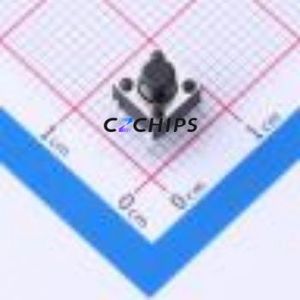 TS666CJ 250gf 009 Tactile Switch Through hole-4P,6x6mm Switch Single Pole Single Throw Round Button 2.5N Through Hole - Product Image 1