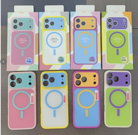 Venta al por mayor de fábrica, nueva funda de teléfono de TPU+PC color macaron para iPhone 18 Pro Max, 18 Pro con paquete, cubierta trasera