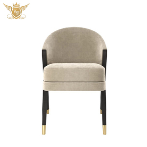Chaise de salle à manger en tissu moderne pour le petit-déjeuner bar cafés cafétéria pieds en bois chaises de salle à manger chaise de restaurant - Product Image 2