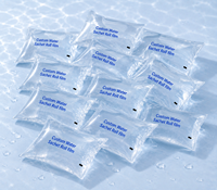 Emballage en sachet d'eau en plastique LDPE transparent avec logo personnalisé imprimé, 250 ml, 330 ml, 500 ml, rouleaux de film pour sachets d'eau