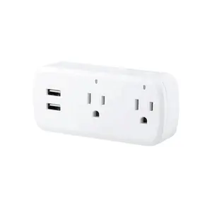 Tuya Smart <strong>WiFi</strong> US Dual Outlet Plug Smart <strong>Socket</strong> With USB Port PST-SA-P402U - Product Image 1