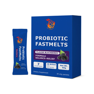 OEM ODM Probiotic Fastmelts Powder with 30 Billion CFU 7 provenstrains Stimulate Healthy Seratonin Production Dietary <b>Supplement</b> - Product Image 1