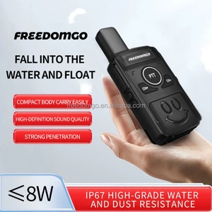 Walkie Talkie Mini Impermeable Freedomgo FM-IQOO de Banda Aérea, Largo Alcance, Flotante y Duradero para Uso en Hoteles y Restaurantes - Product Image 2